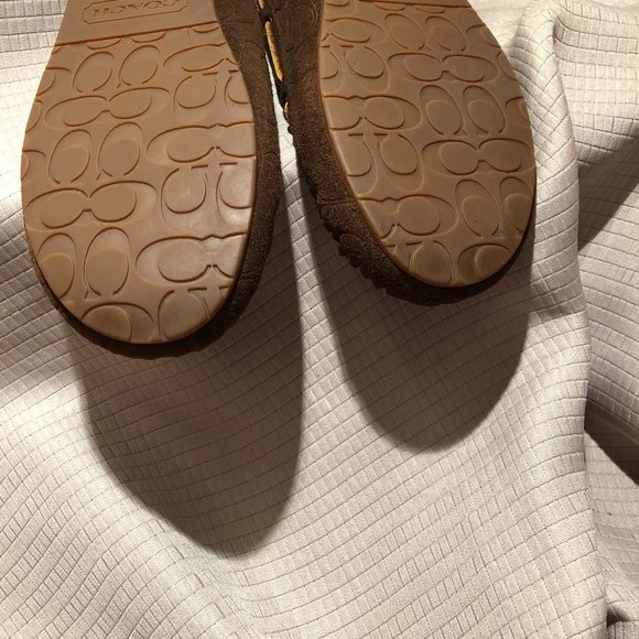 Coach women Shearling/Suede Moccasins slip on - Picture 4 of 9